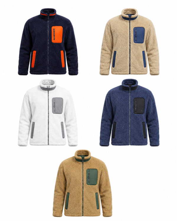 5.1 Casaca Sherpa Bicolor