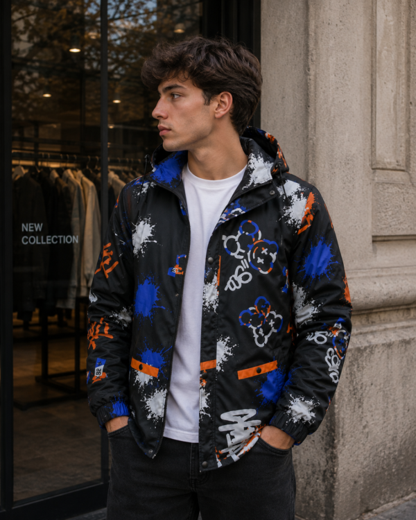 CHAQUETA CORTAVIENTO URBAN GRAFFITI