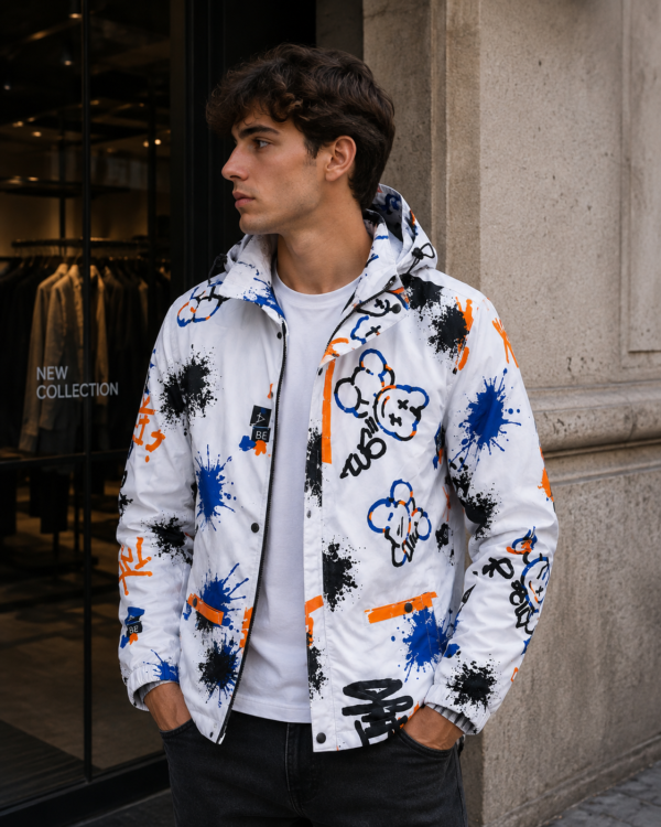 CHAQUETA CORTAVIENTO URBAN GRAFFITI